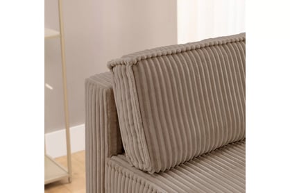 Rozkládací pohovka Solvero - tmavě béžový plyš Tilia 17 Pohovka Solvero rozkládací - tmavý béžová plusz Tilia 17