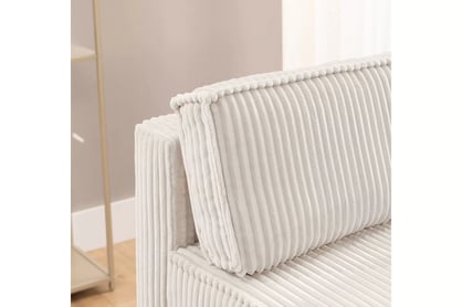 Pohovka Solvero s rozkladem na spaní - světle béžový plyš Tilia 01 Pohovka Solvero rozkládací - světlý béžová plusz Tilia 01