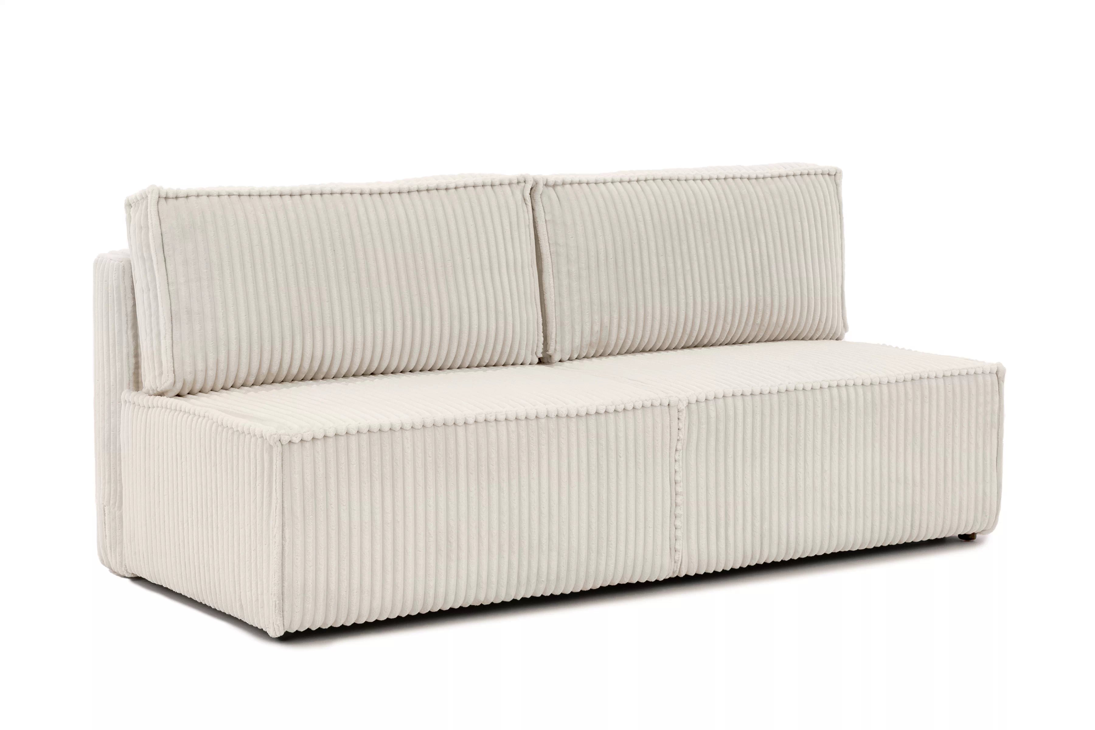 Pohovka Solvero s rozkladem na spaní - světle béžový plyš Tilia 01 Pohovka Solvero rozkládací - světlý béžová plusz Tilia 01