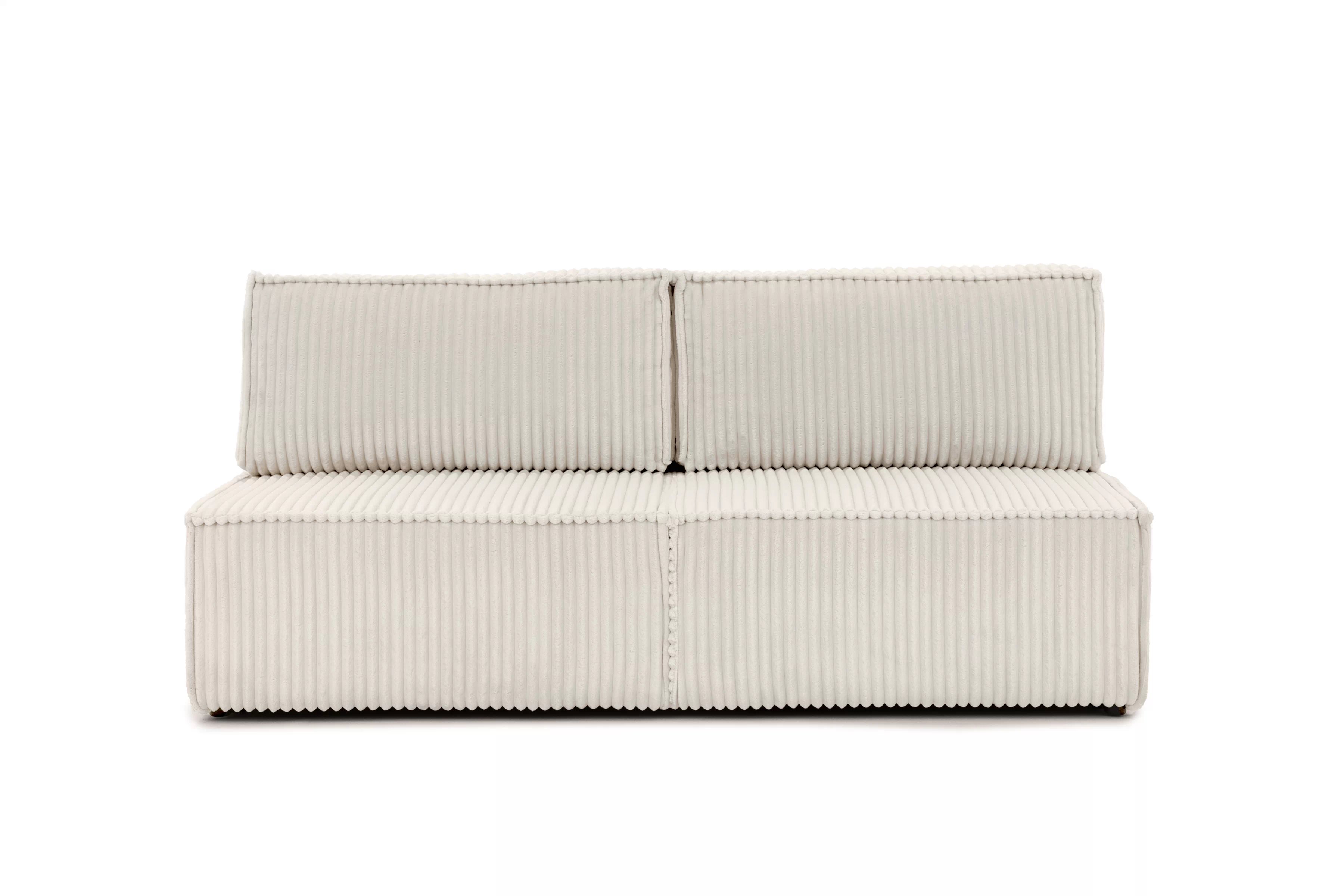 Pohovka Solvero s rozkladem na spaní - světle béžový plyš Tilia 01 Pohovka Solvero rozkládací - světlý béžová plusz Tilia 01