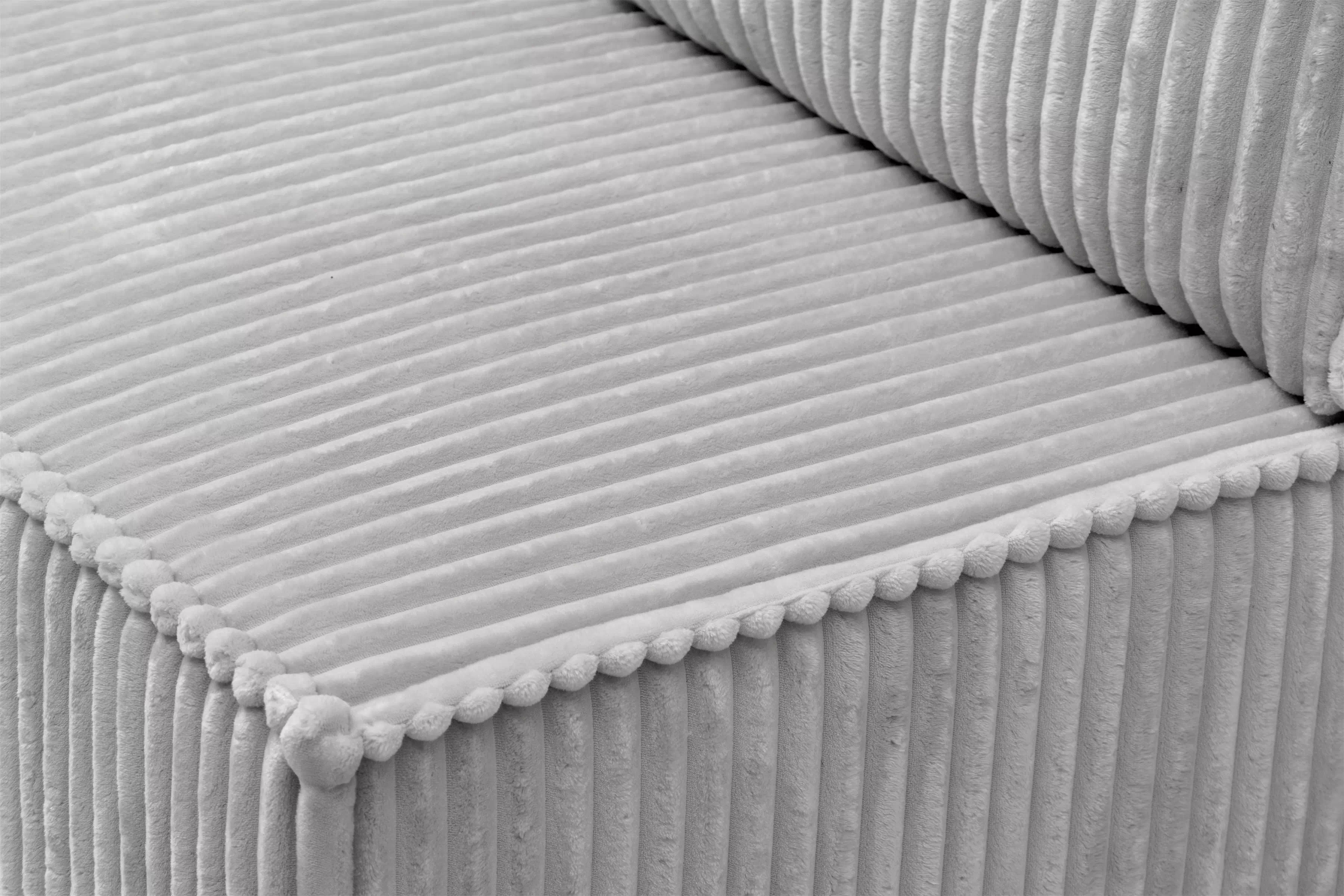 Rozkládací pohovka Solvero - šedý plyš Tilia 86 Pohovka Solvero rozkládací - šedá plusz Tilia 86