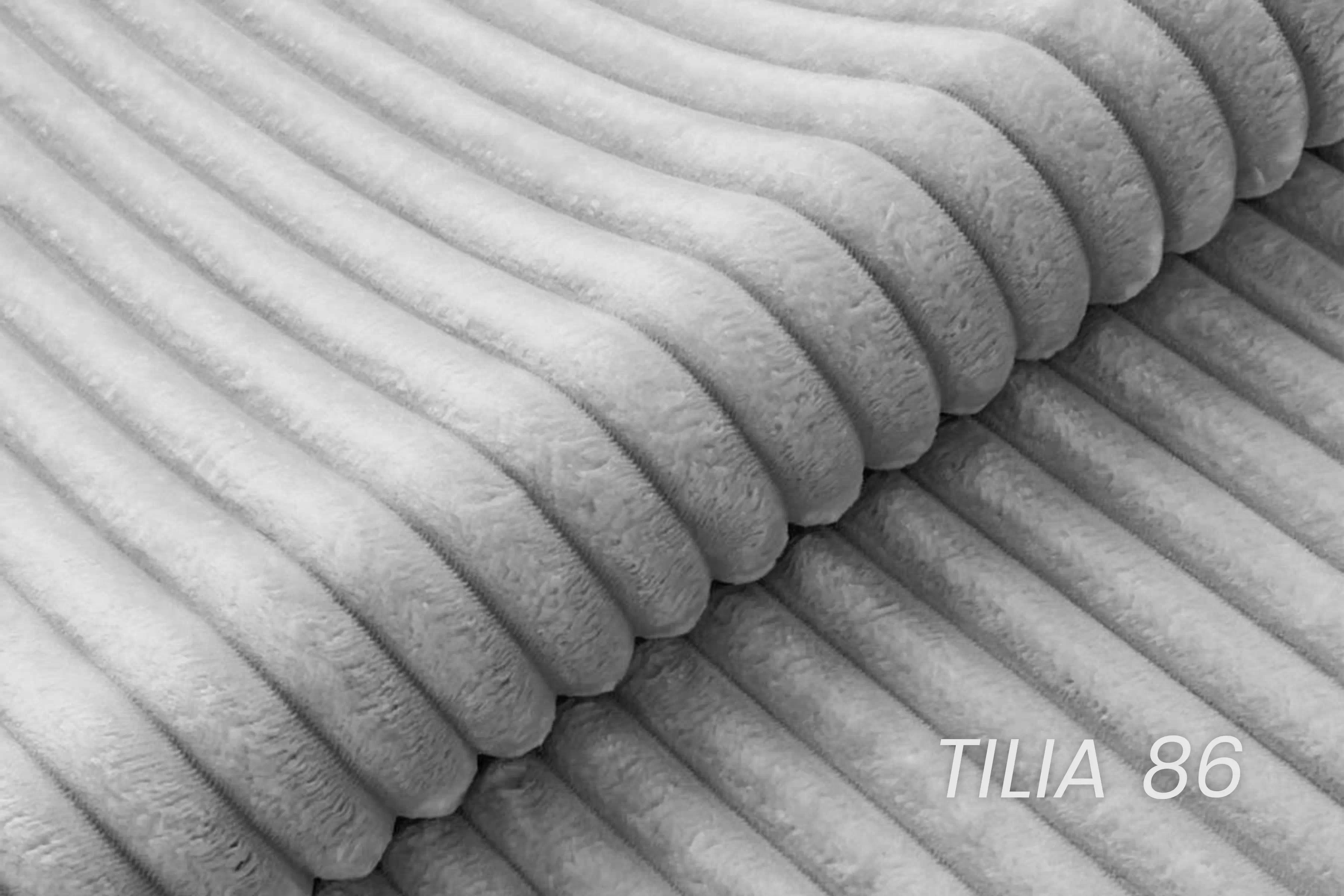 Rozkládací pohovka Solvero - šedý plyš Tilia 86 Pohovka Solvero rozkládací - šedá plusz Tilia 86