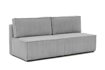 Pohovka Solvero s funkciou spania - sivý plyš Tilia 86