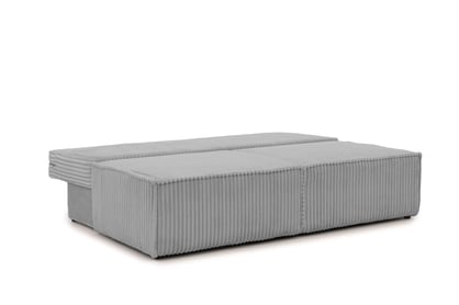 Rozkládací pohovka Solvero - šedý plyš Tilia 86 Pohovka Solvero rozkládací - šedá plusz Tilia 86