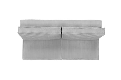 Rozkládací pohovka Solvero - šedý plyš Tilia 86 Pohovka Solvero rozkládací - šedá plusz Tilia 86