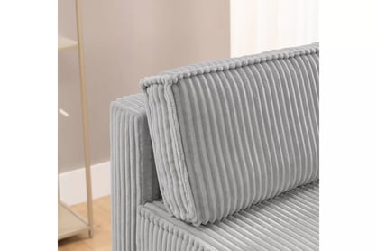 Rozkládací pohovka Solvero - šedý plyš Tilia 86 Pohovka Solvero rozkládací - šedá plusz Tilia 86