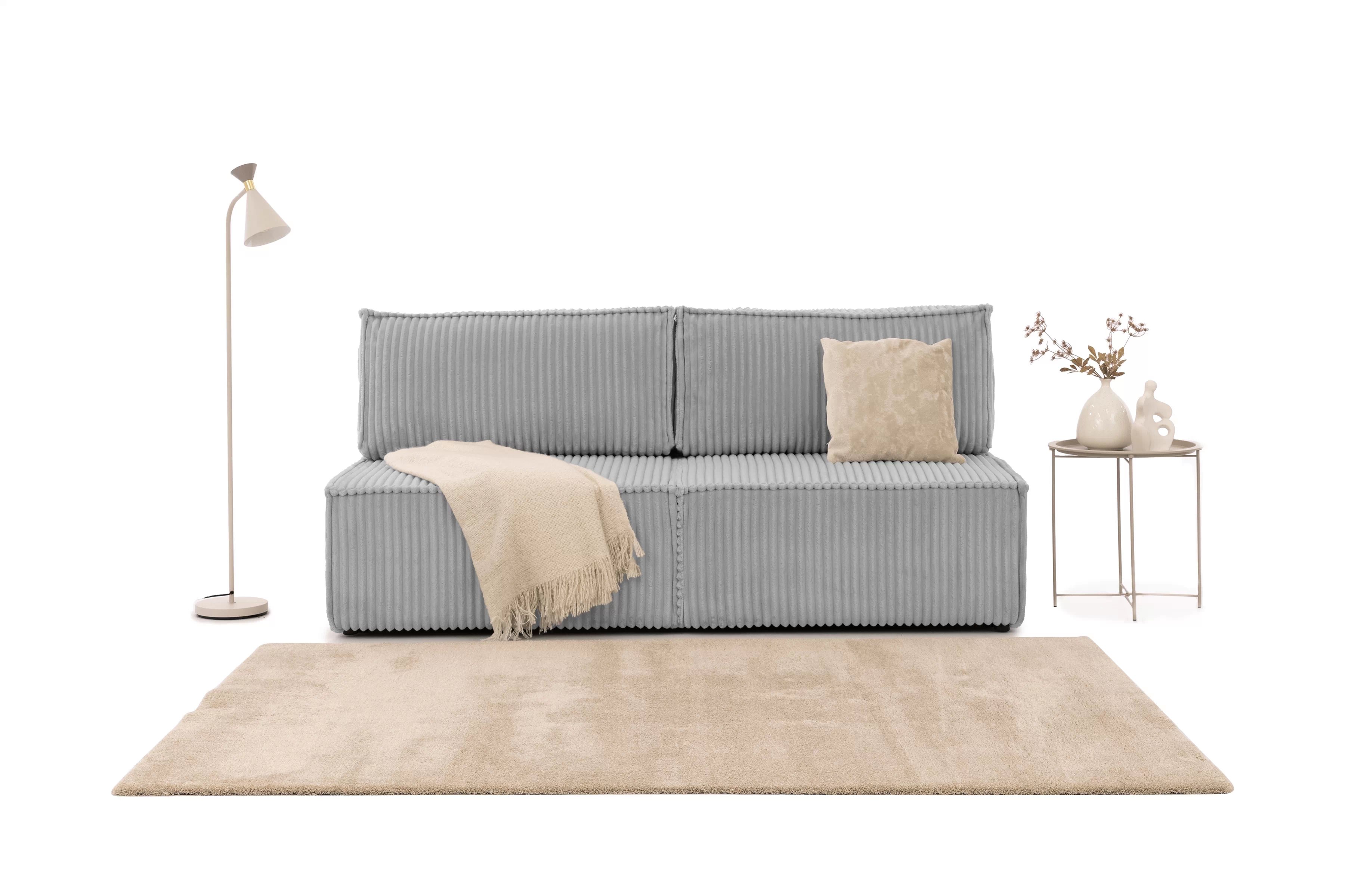 Rozkládací pohovka Solvero - šedý plyš Tilia 86 Pohovka Solvero rozkládací - šedá plusz Tilia 86