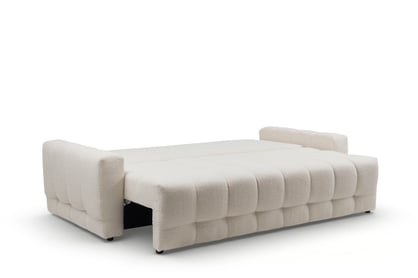 Rozkládací pohovka Sorenio - světlý béžový buklé Quelle 02 Pohovka Sorenio rozkládací  - světlý béžová bukla Quelle 02