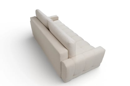 Rozkládací pohovka Sorenio - světlý béžový buklé Quelle 02 Pohovka Sorenio rozkládací  - světlý béžová bukla Quelle 02