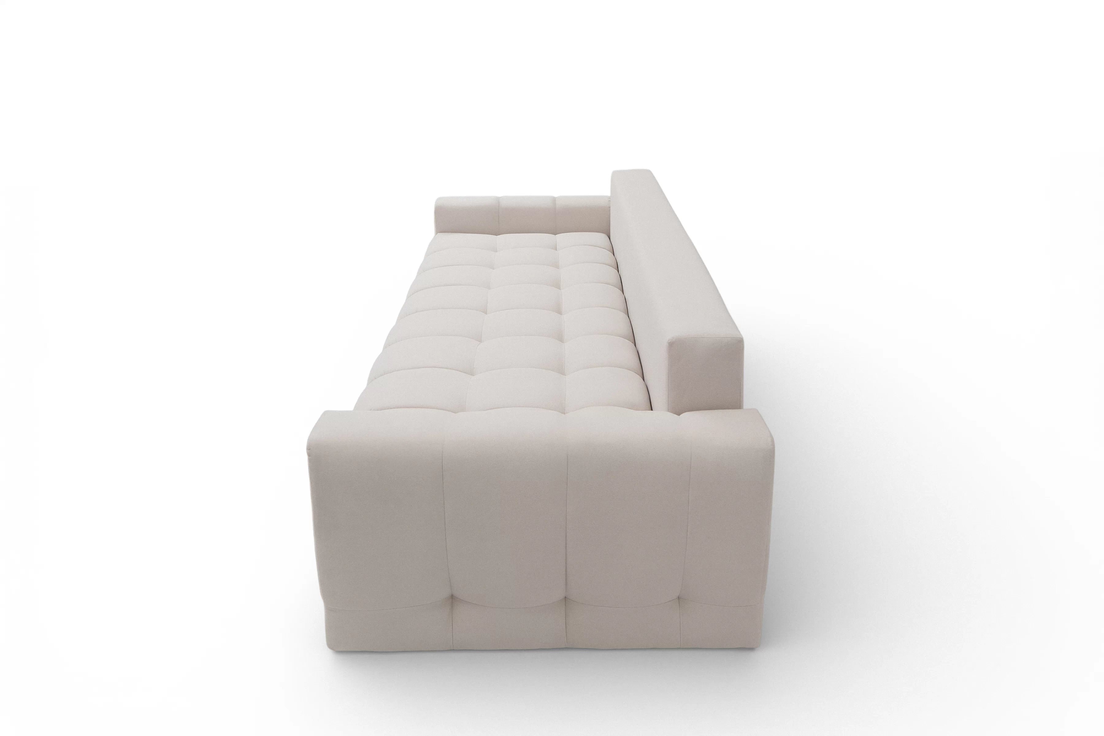 Pohovka Sorenio s funkciou spania - béžová tkanina Sand 03 Pohovka Sorenio s funkciou spánku - Béžová dzianina Sand 03