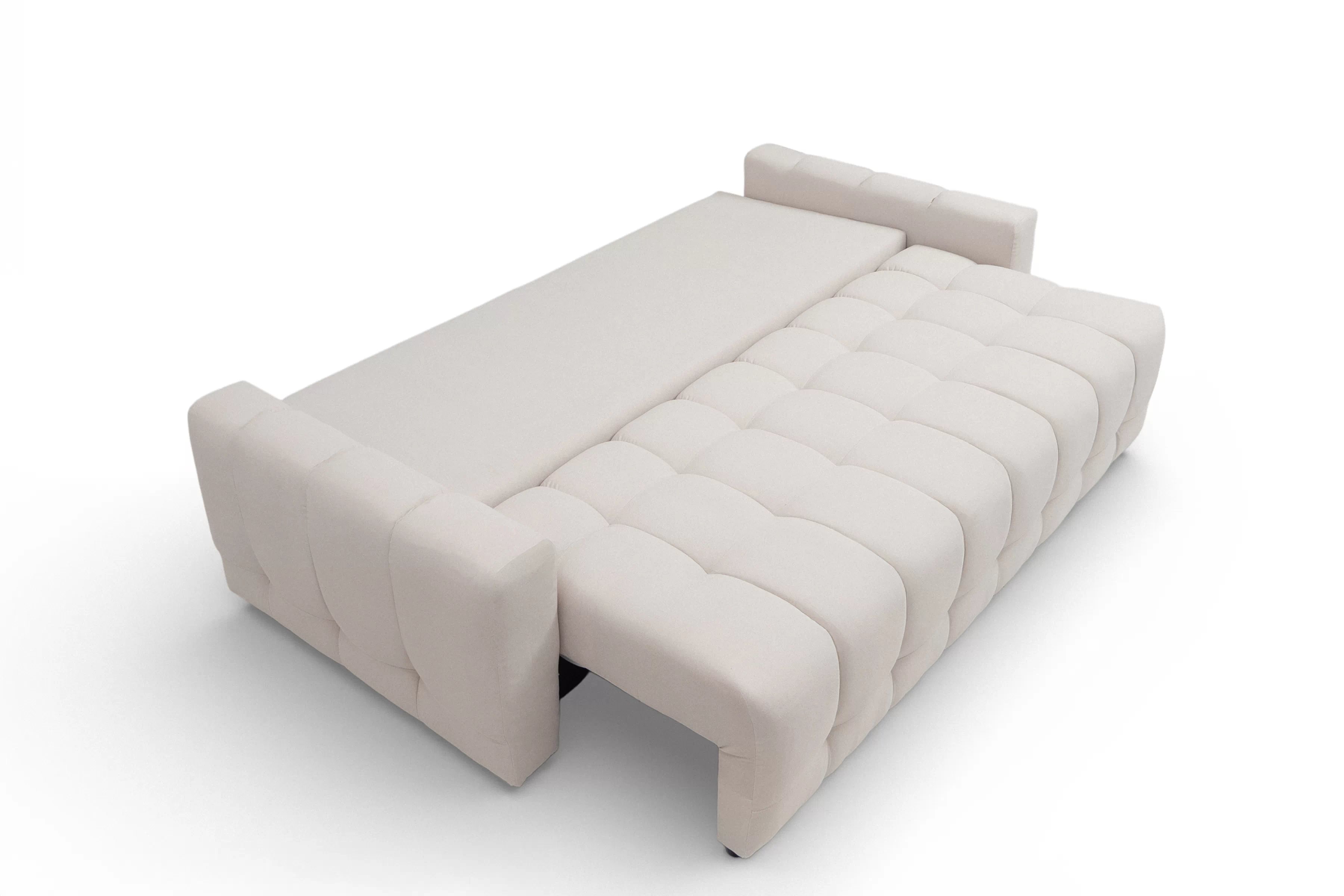 Pohovka Sorenio s funkciou spania - béžová tkanina Sand 03 Pohovka Sorenio s funkciou spánku - Béžová dzianina Sand 03