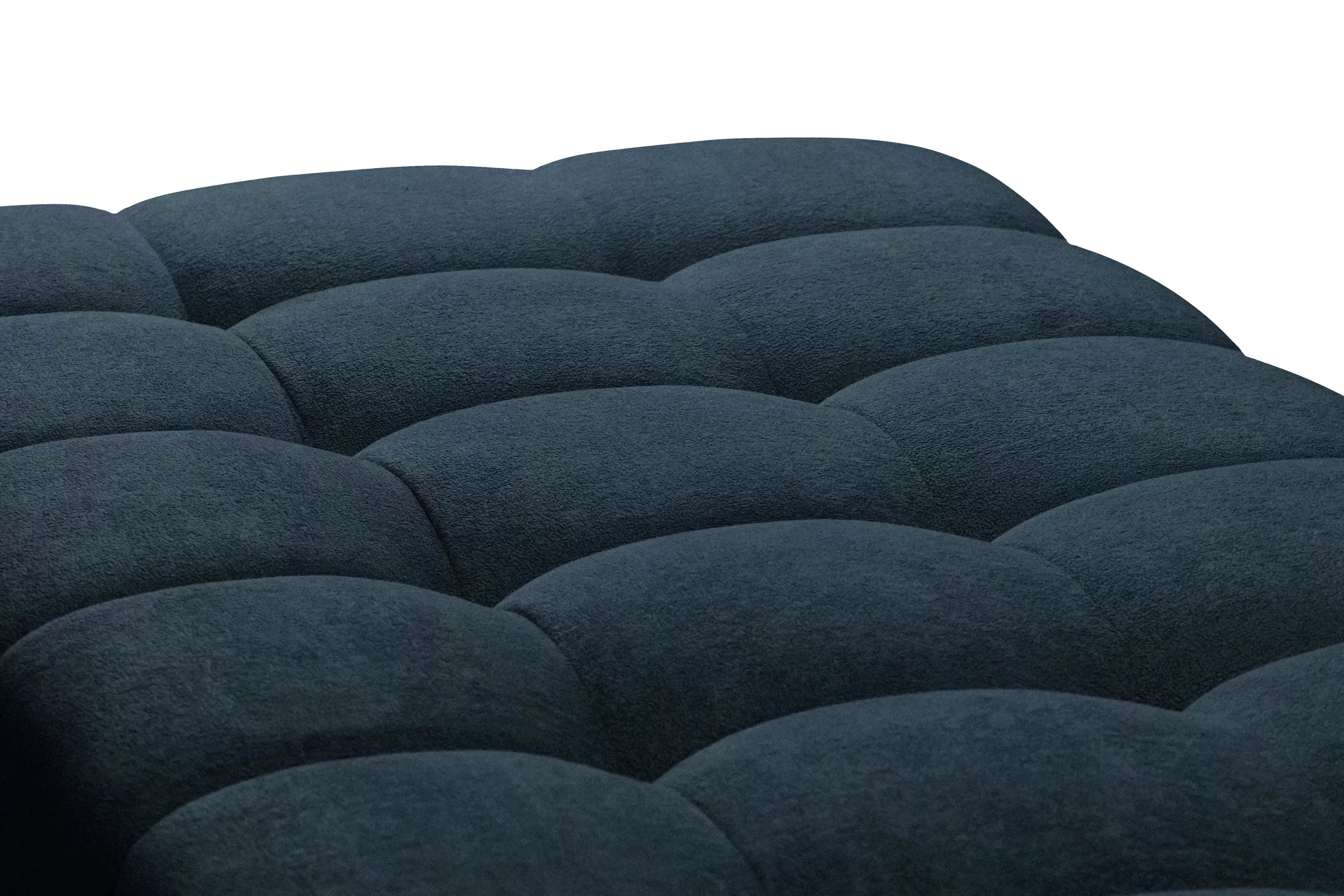 Rozkladacia pohovka Tuko s úložným priestorom – tmavomodrá pletenina Freya 210-28 Pohovka Tuko rozkladana S vnútorným úložným priestorom- námornícka modrá dzianina Freya 210-28