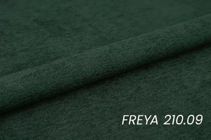 Rozkládací pohovka Tuko s úložným prostorem - zelená látka Freya 210-09 Pohovka Tuko rozkladana s úložným prostorem- zielona boucle Freya 210-09