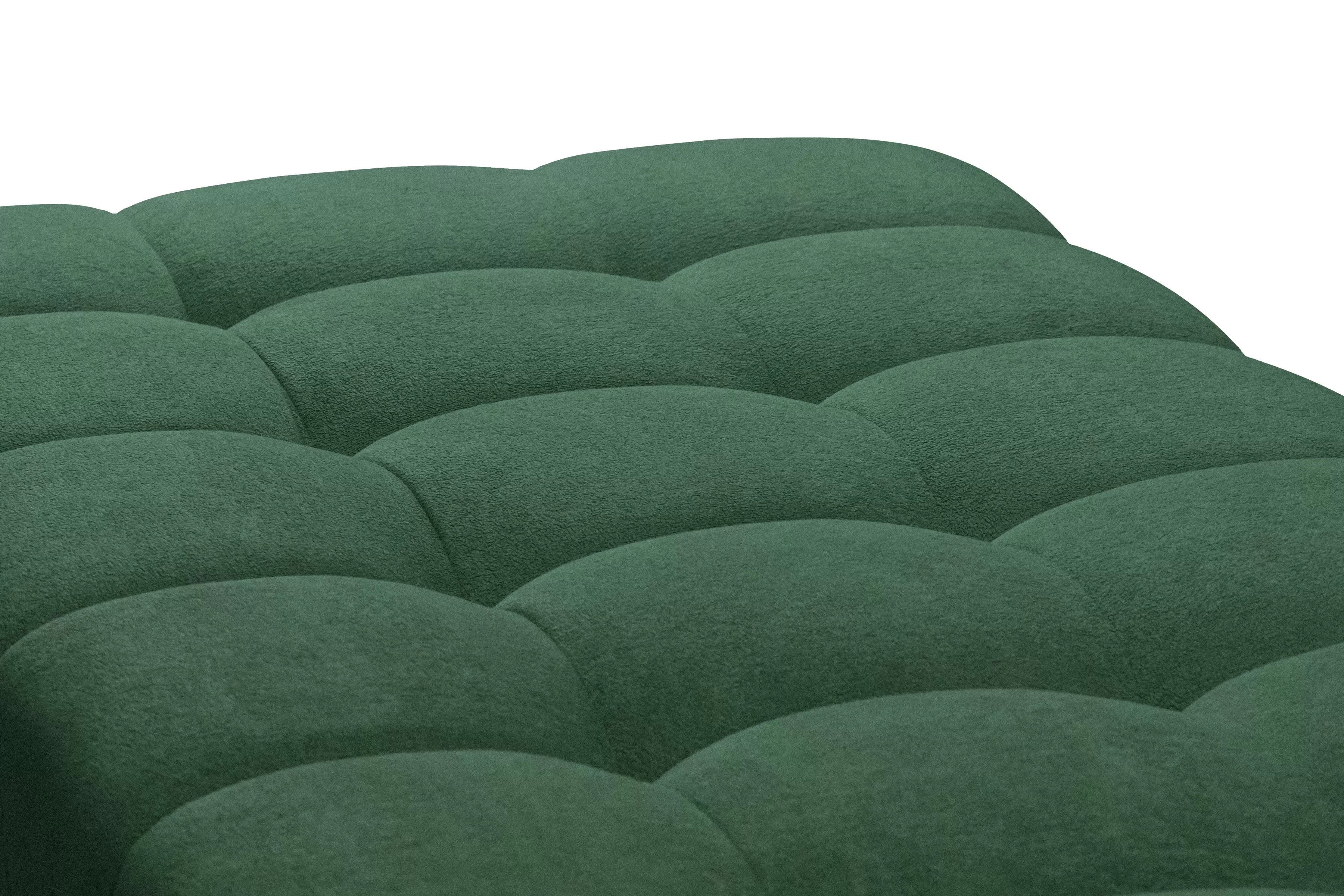 Rozkládací pohovka Tuko s úložným prostorem - zelená Freya 210-09 Pohovka Tuko rozkladana s úložným prostorem- zielona boucle Freya 210-09