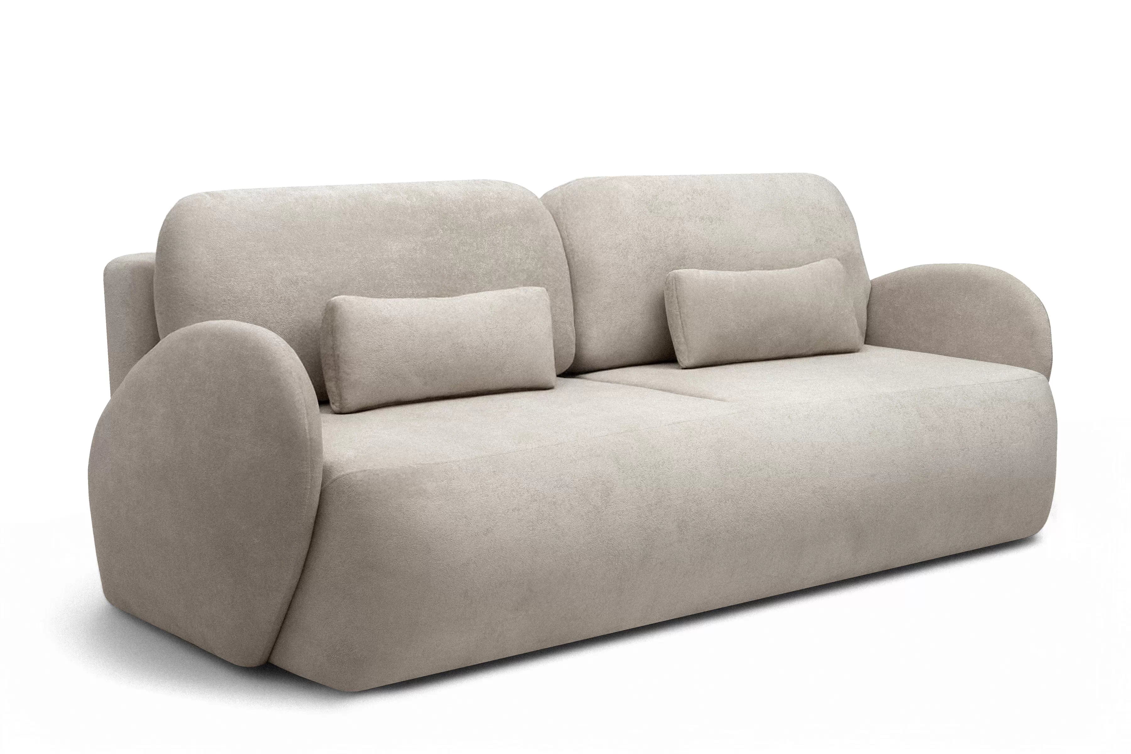 Rozkládací pohovka Dinel - béžová pletenina Freya 210.03 Pohovka rozkládací Dinel - béžová Pletenina Freya 210.03 - Limitowana oferta