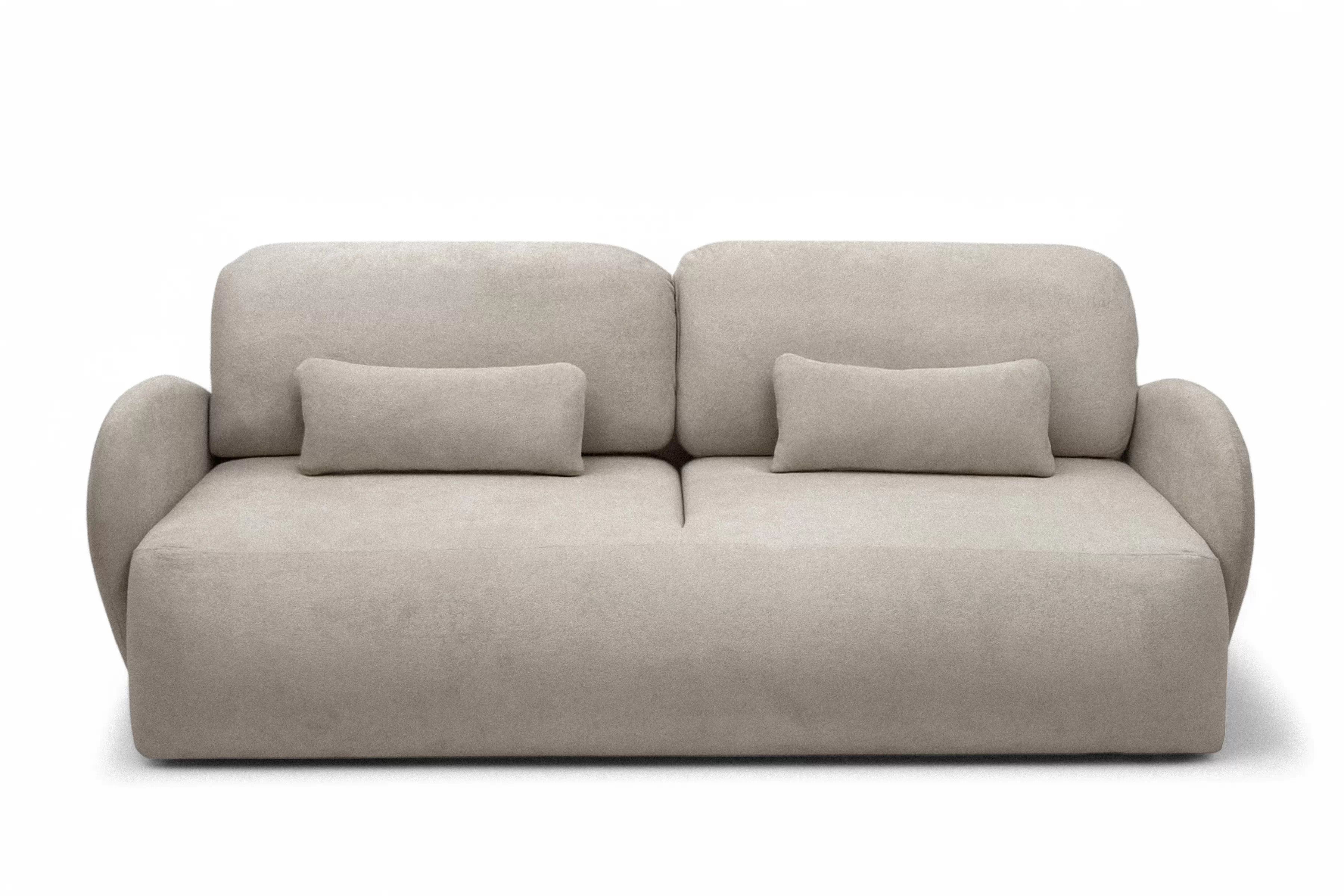 Rozkládací pohovka Dinel - béžová pletenina Freya 210.03 Pohovka rozkládací Dinel - béžová Pletenina Freya 210.03 - Limitowana oferta