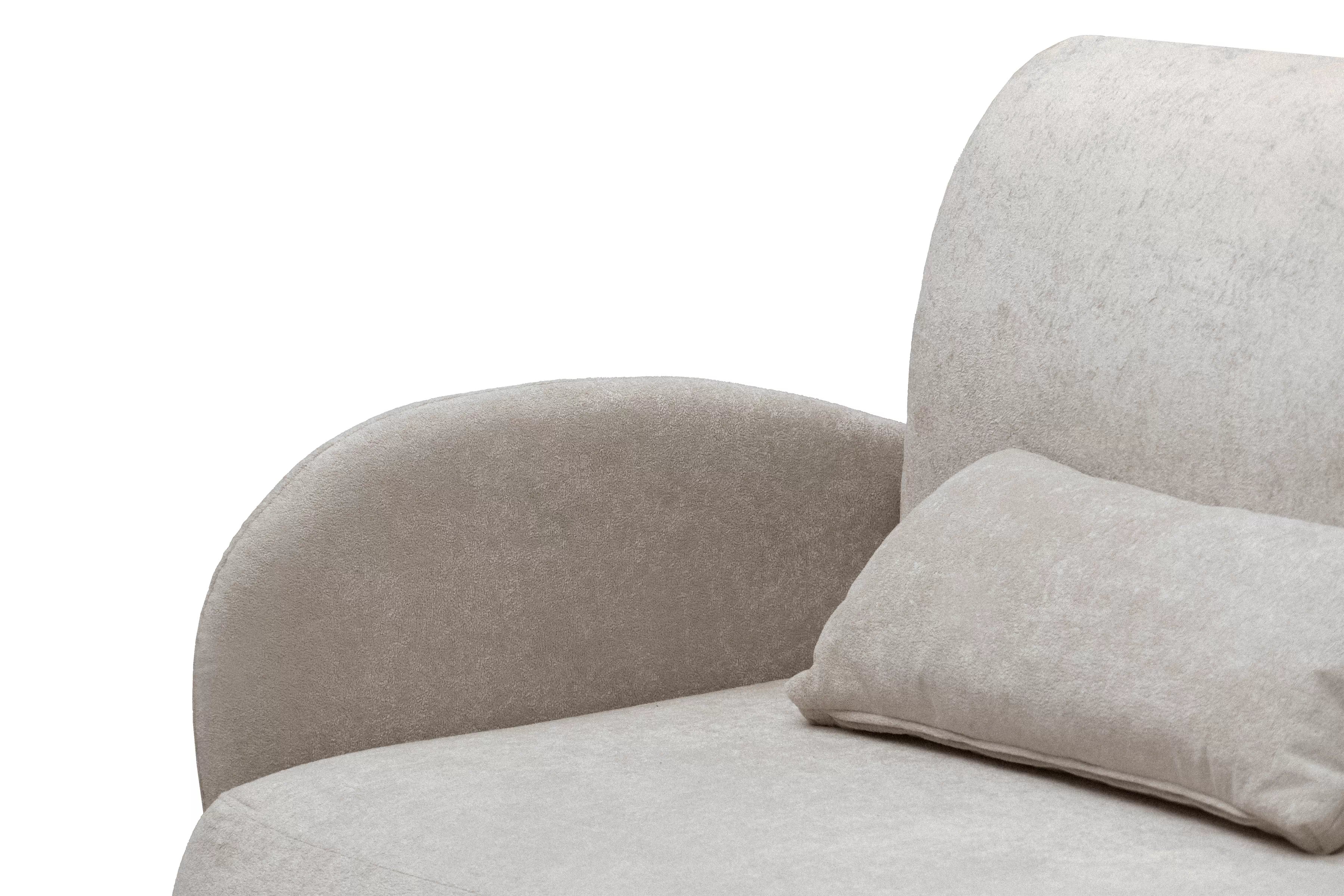 Rozkladacia pohovka Dinel - béžová pletenina Freya 210.03 Pohovka s funkciou spánku Dinel - Béžová dzianina Freya 210.03