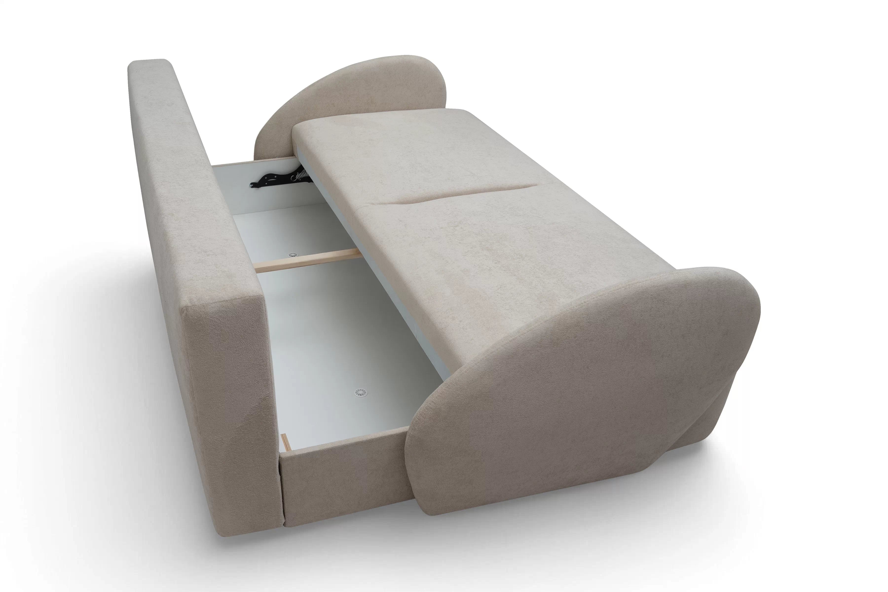 Rozkladacia pohovka Dinel - béžová pletenina Freya 210.03 Pohovka s funkciou spánku Dinel - Béžová dzianina Freya 210.03