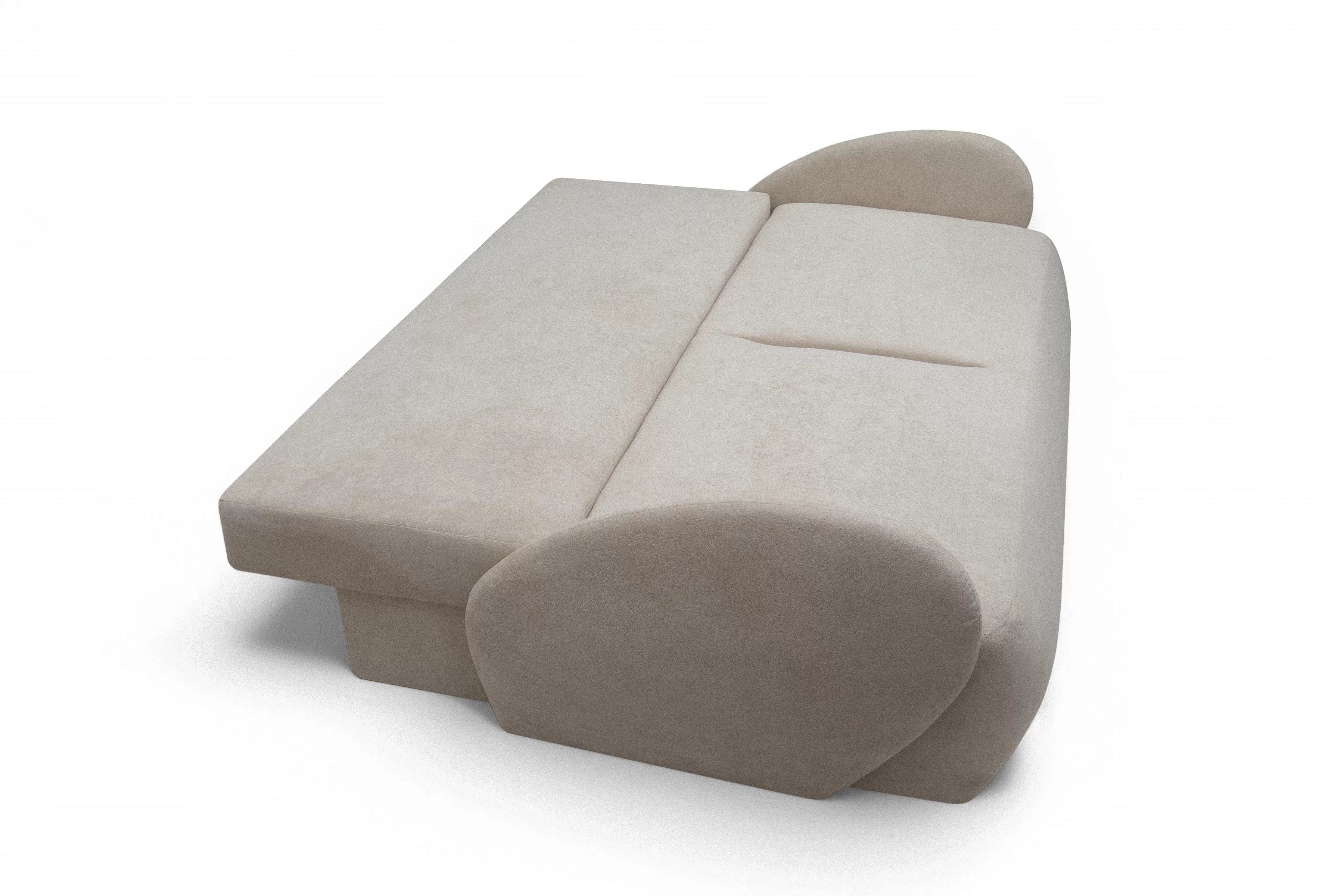 Rozkladacia pohovka Dinel - béžová pletenina Freya 210.03 Pohovka s funkciou spánku Dinel - Béžová dzianina Freya 210.03