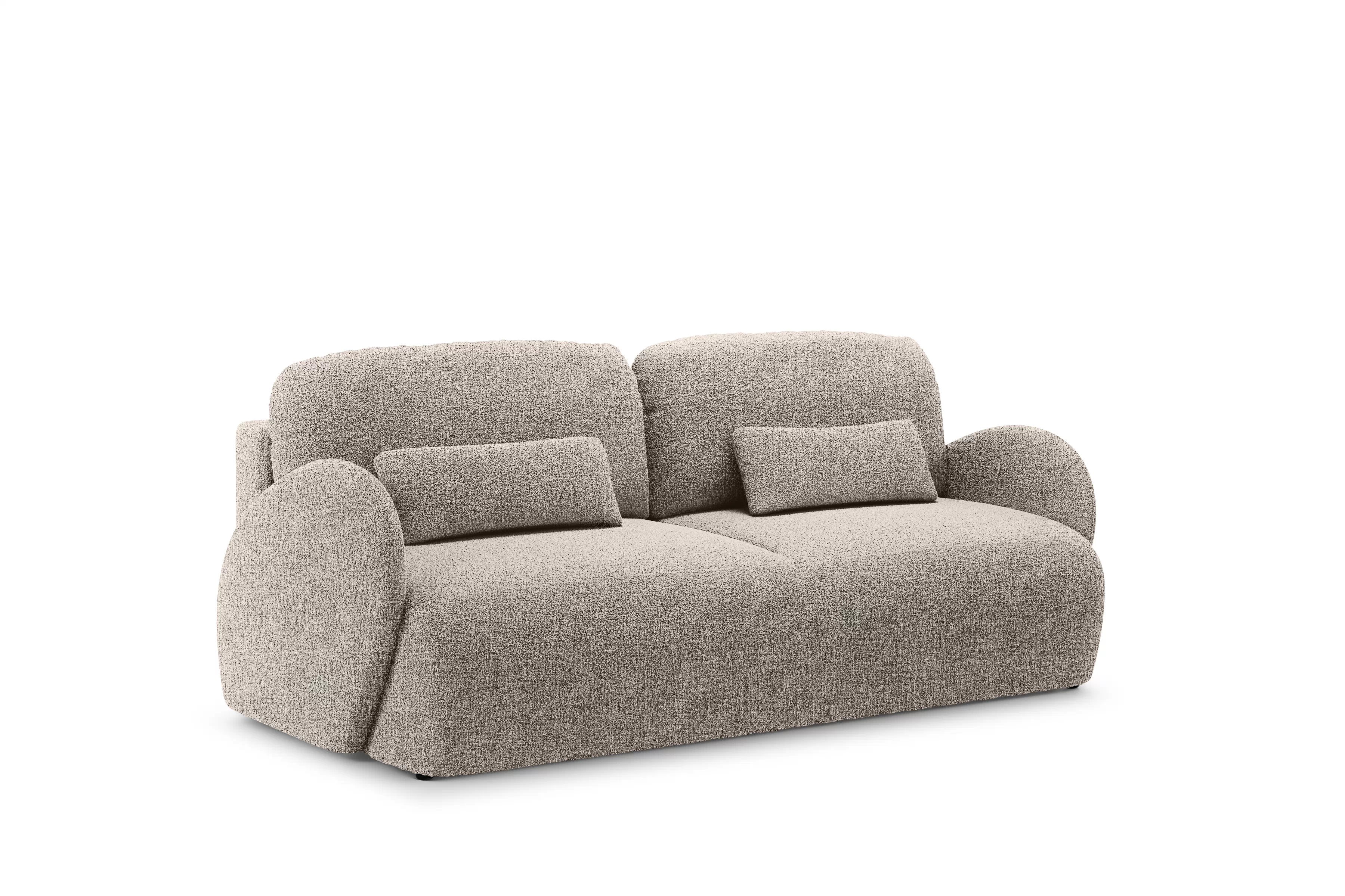 Rozkládací pohovka Dinel - béžová snadno čistitelná pletenina Corbett 23 Pohovka rozkládací Dinel - béžová plecionka snadno čistitelný Corbett 23 