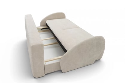 Pohovka s funkciou spania Dinel - svetlo béžový šenil Vibe 06 Pohovka s funkciou spánku Dinel - béžový šenil Vibe 06