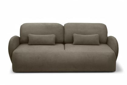 Canapea extensibilă Dinel - stofă maro Freya 210.06 Canapea z funkcja de dormit Dinel - brazowa Produse tricotate Freya 210.06