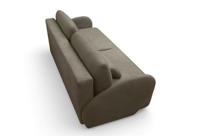 Canapea extensibilă Dinel - stofă maro Freya 210.06 Canapea z funkcja de dormit Dinel - brazowa Produse tricotate Freya 210.06