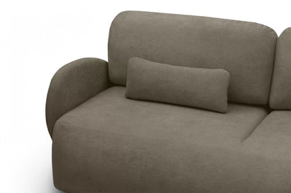 Canapea extensibilă Dinel - stofă maro Freya 210.06 Canapea z funkcja de dormit Dinel - brazowa Produse tricotate Freya 210.06