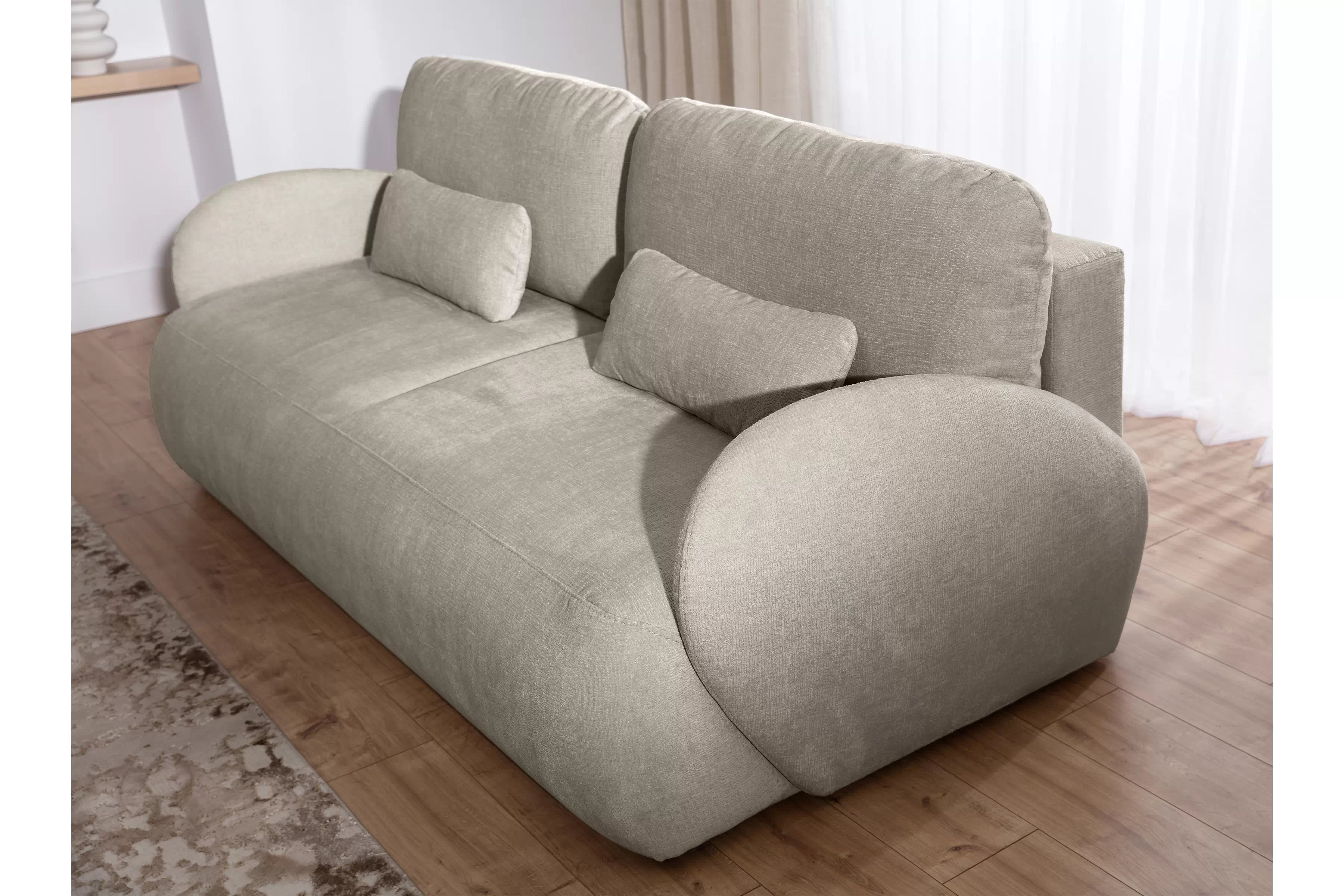 Rozkladacia pohovka Dinel - béžová žinylka Perfect Harmony 07 Pohovka s funkciou spania Dinel - Perfect Harmony 07