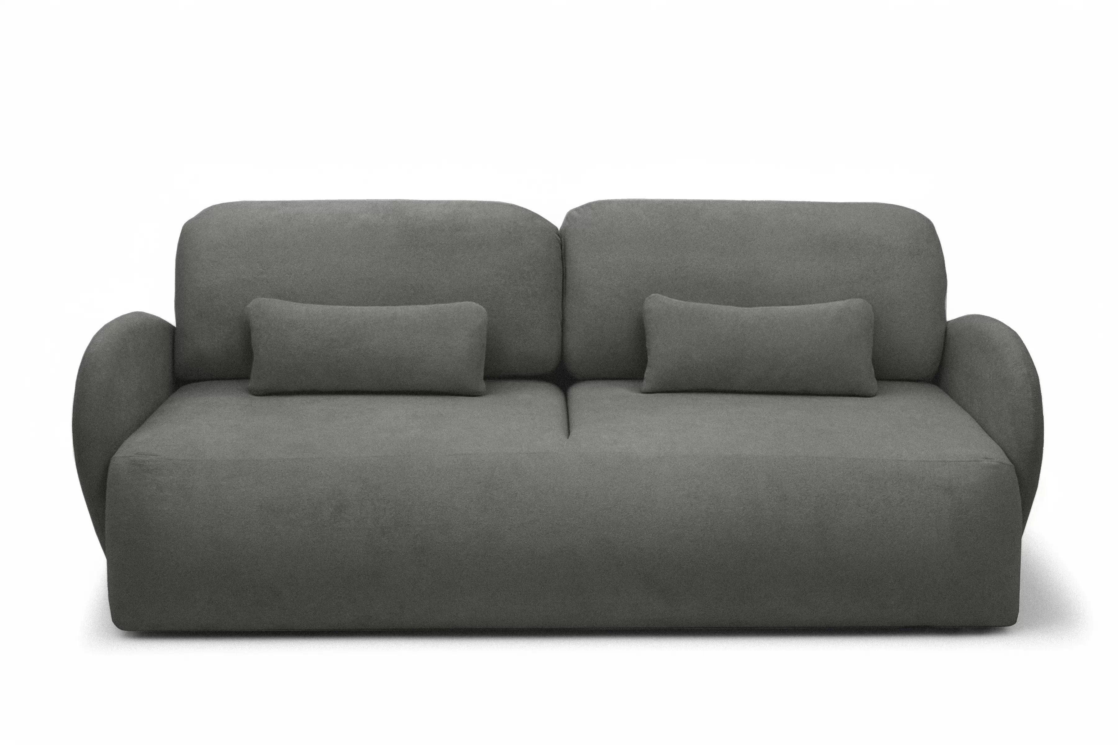 Rozkládací pohovka Dinel - šedá látka Freya 210.22 Pohovka rozkládací Dinel - šedá Pletenina Freya 210.22