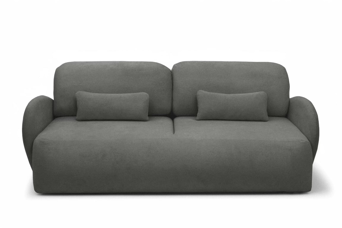 Canapea extensibilă Dinel - stofă gri Freya 210.22 Canapea z funkcja de dormit Dinel - gri Produse tricotate Freya 210.22