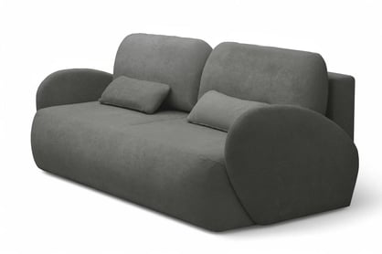 Canapea extensibilă Dinel - stofă gri Freya 210.22 Canapea z funkcja de dormit Dinel - gri Produse tricotate Freya 210.22