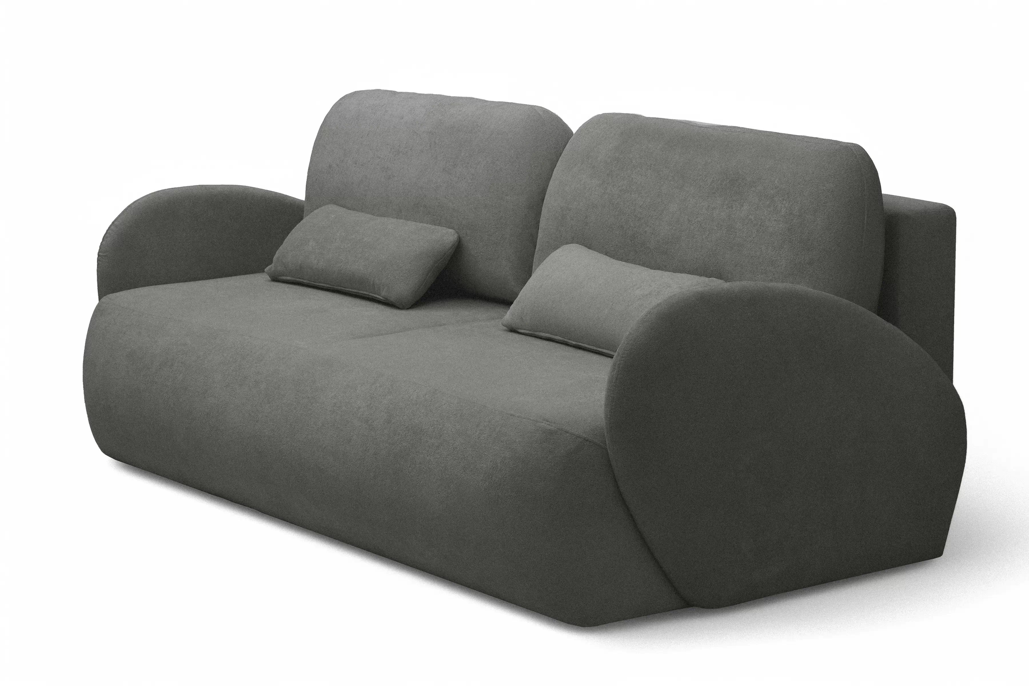 Rozkládací pohovka Dinel - šedá látka Freya 210.22 Pohovka rozkládací Dinel - šedá Pletenina Freya 210.22