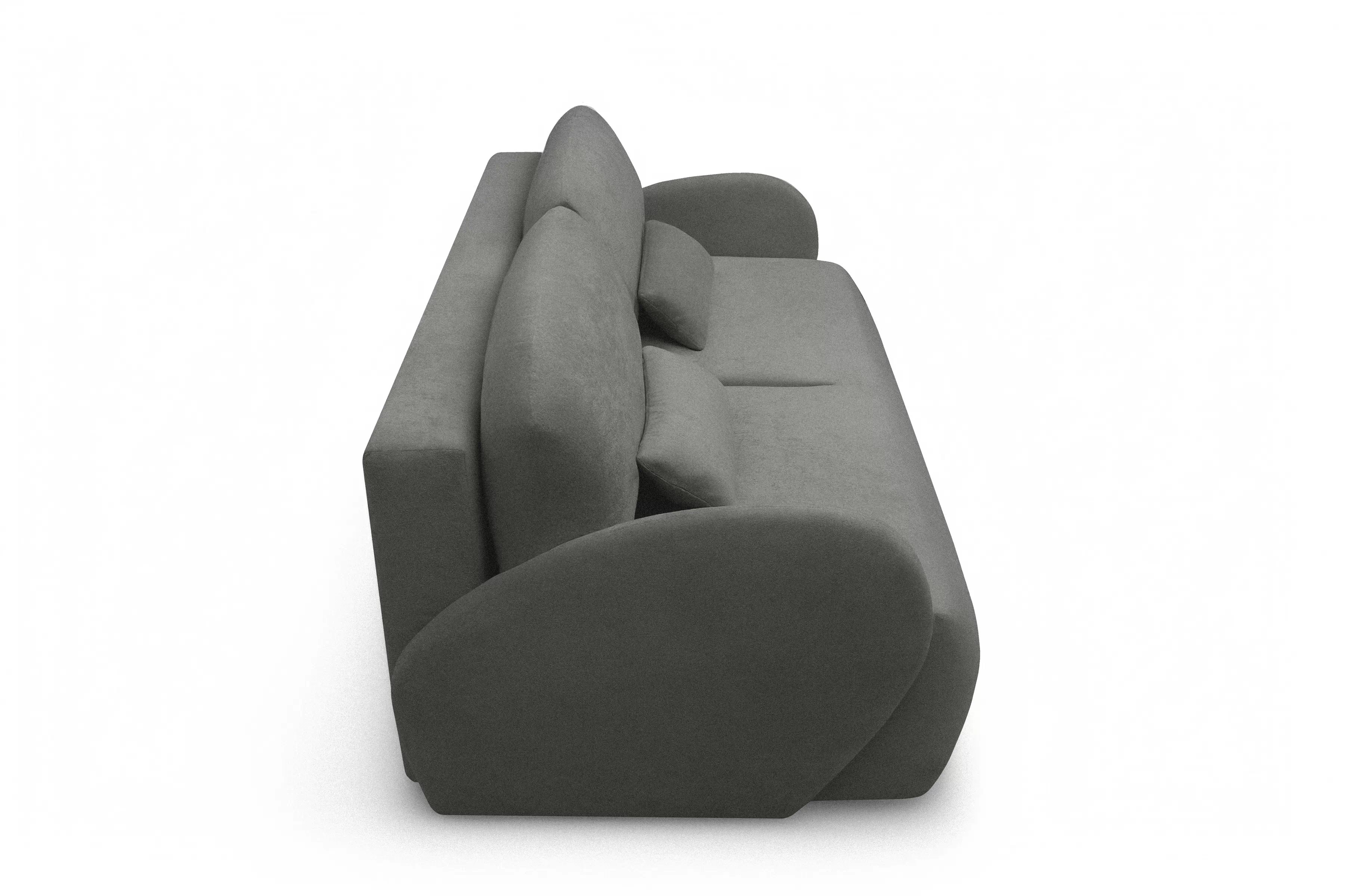 Rozkládací pohovka Dinel - šedá látka Freya 210.22 Pohovka rozkládací Dinel - šedá Pletenina Freya 210.22