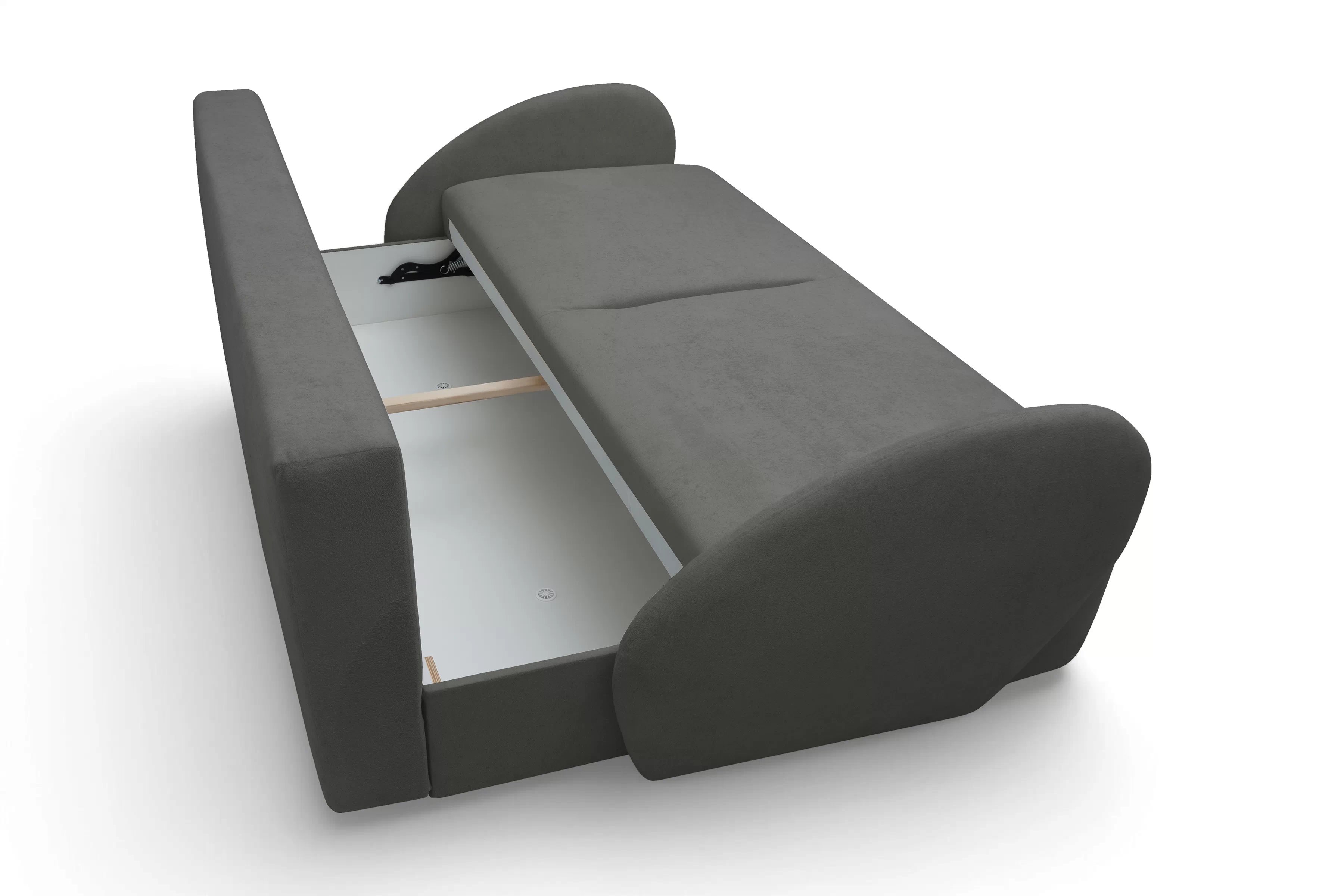 Rozkládací pohovka Dinel - šedá látka Freya 210.22 Pohovka rozkládací Dinel - šedá Pletenina Freya 210.22