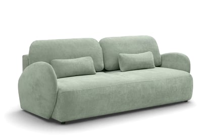 Rozkladacia pohovka Dinel - zelený szenil Vibe 34