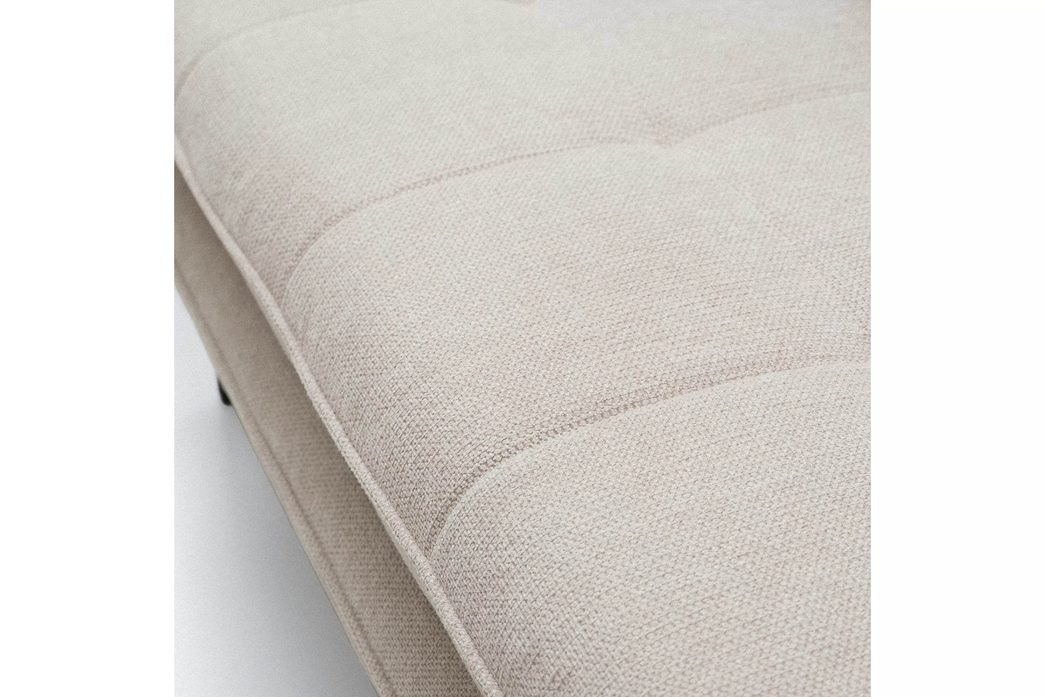 Rozkládací pohovka s úložným prostorem Dori s funkcí spaní - béžová tkanina Aragon 03 Pohovka rozkládací Dori rozkladana s úložným prostorem- béžová plecionka Aragon 03