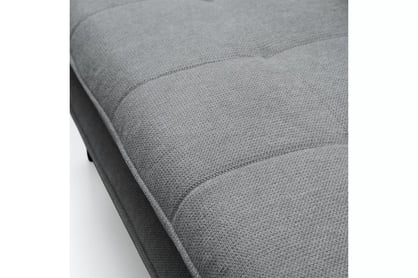 Rozkládací pohovka s úložným prostorem Dori s funkcí spaní - šedá tkanina Aragon 90 Pohovka rozkládací Dori rozkladana s úložným prostorem- šedá plecionka Aragon 90