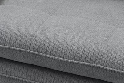 Rozkládací pohovka s úložným prostorem Dori s funkcí spaní - šedá tkanina Aragon 90 Pohovka rozkládací Dori rozkladana s úložným prostorem- šedá plecionka Aragon 90