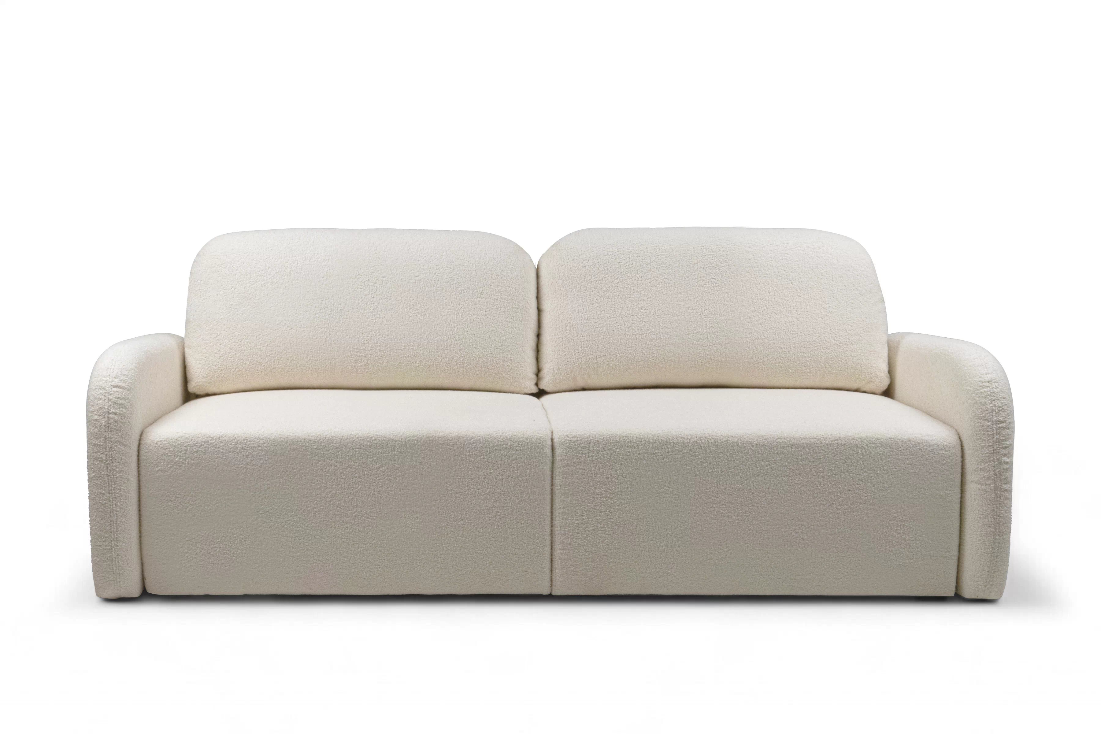 Rozkládací pohovka Limpik - béžová boucle Lambi 8 Pohovka rozkládací Limpik - béžová / boucle / Lambi 8