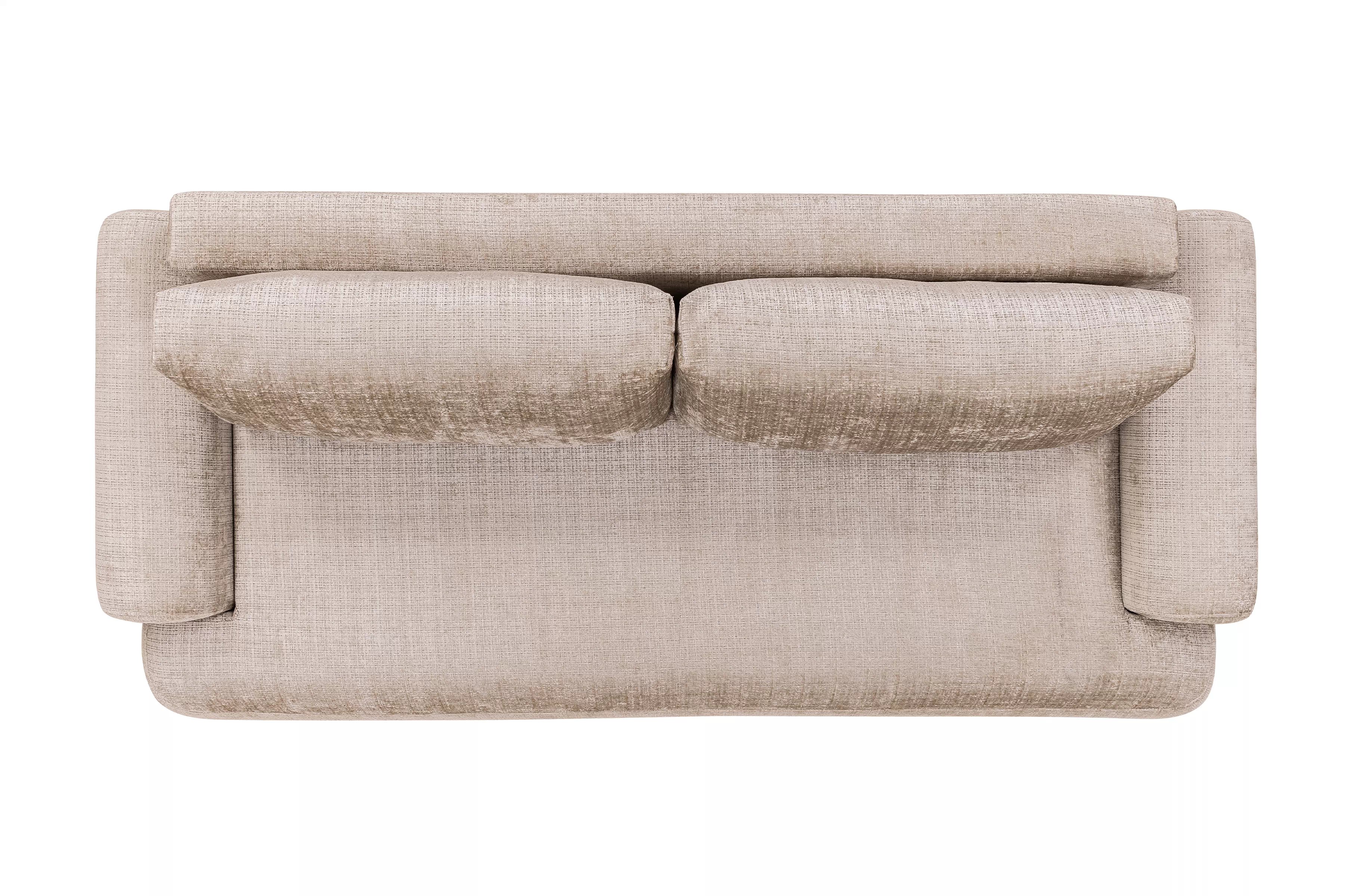 Rozkladacia pohovka Lotulis - béžová žinylka Cremona 14 Pohovka s funkciou spánku Lotulis - béžový šenil Cremona 14