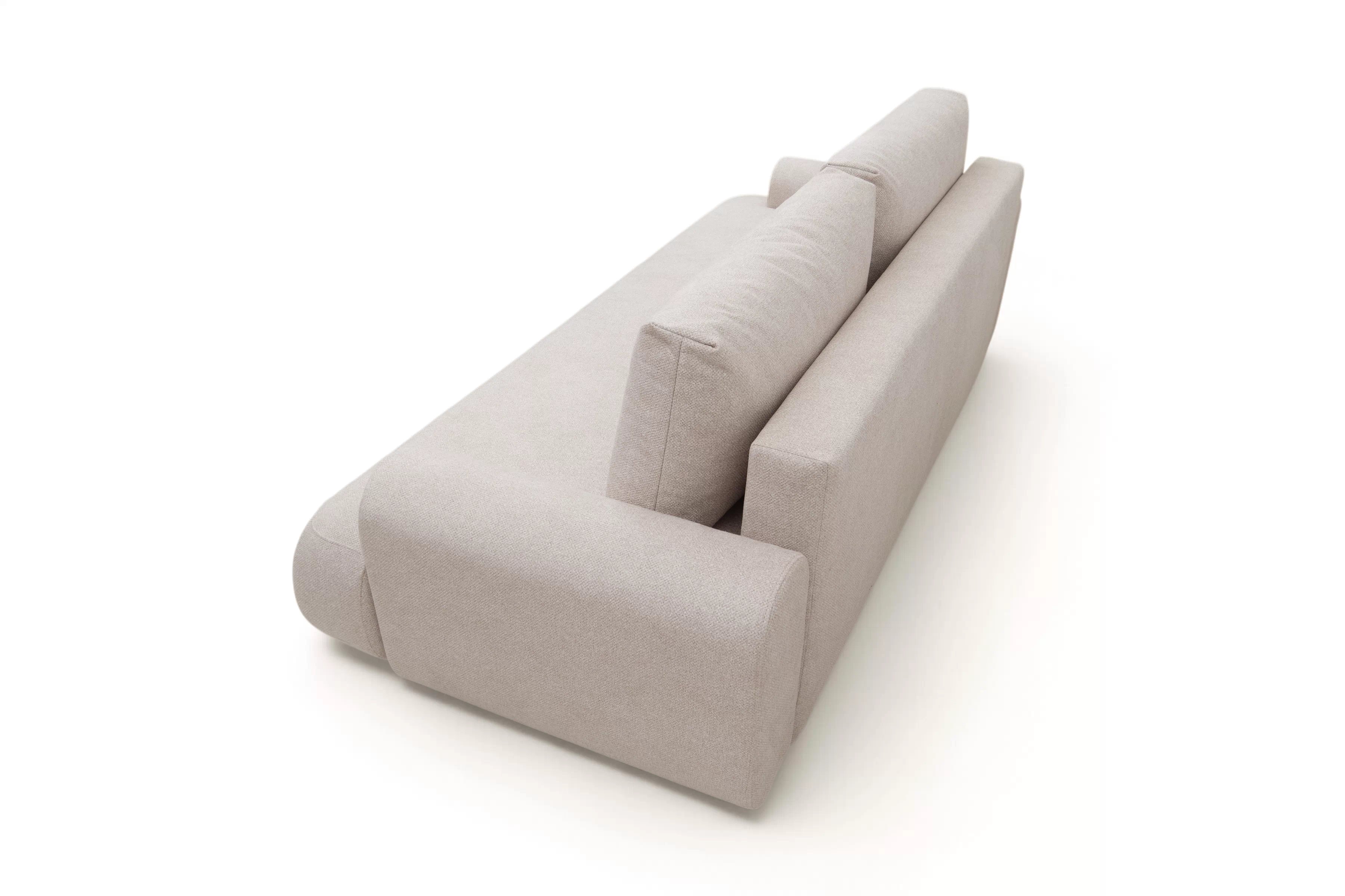 Pohovka Lotulis s rozkladem na spaní - krémová hydrofobní pletenina Blur 01 Pohovka rozkládací Lotulis - kremowa Pletenina hydrofobowa Blur 01