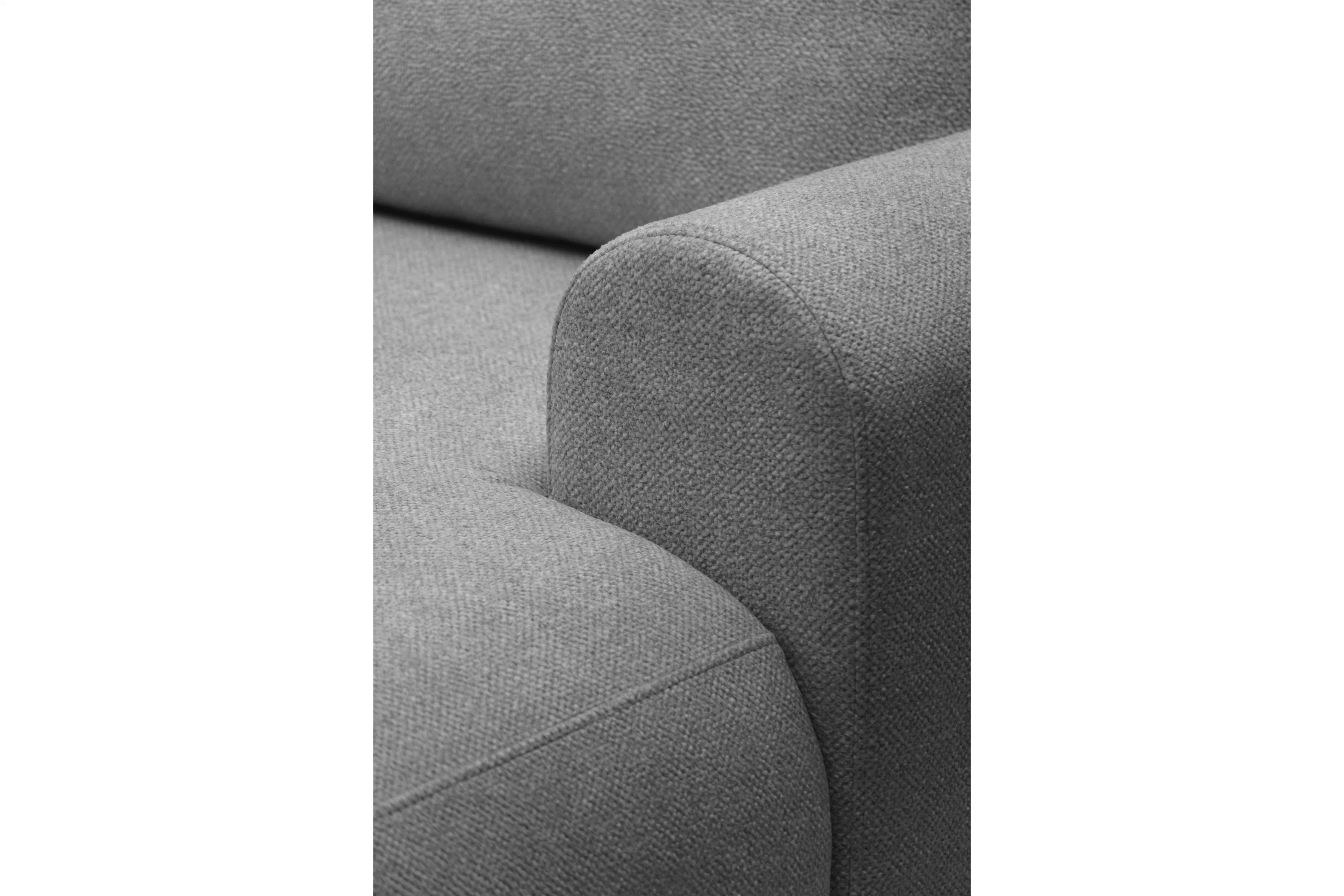 Pohovka Lotulis s rozkladem na spaní - šedá hydrofobní pletenina Blur 18 Pohovka rozkládací Lotulis - šedá Pletenina hydrofobowa Blur 18