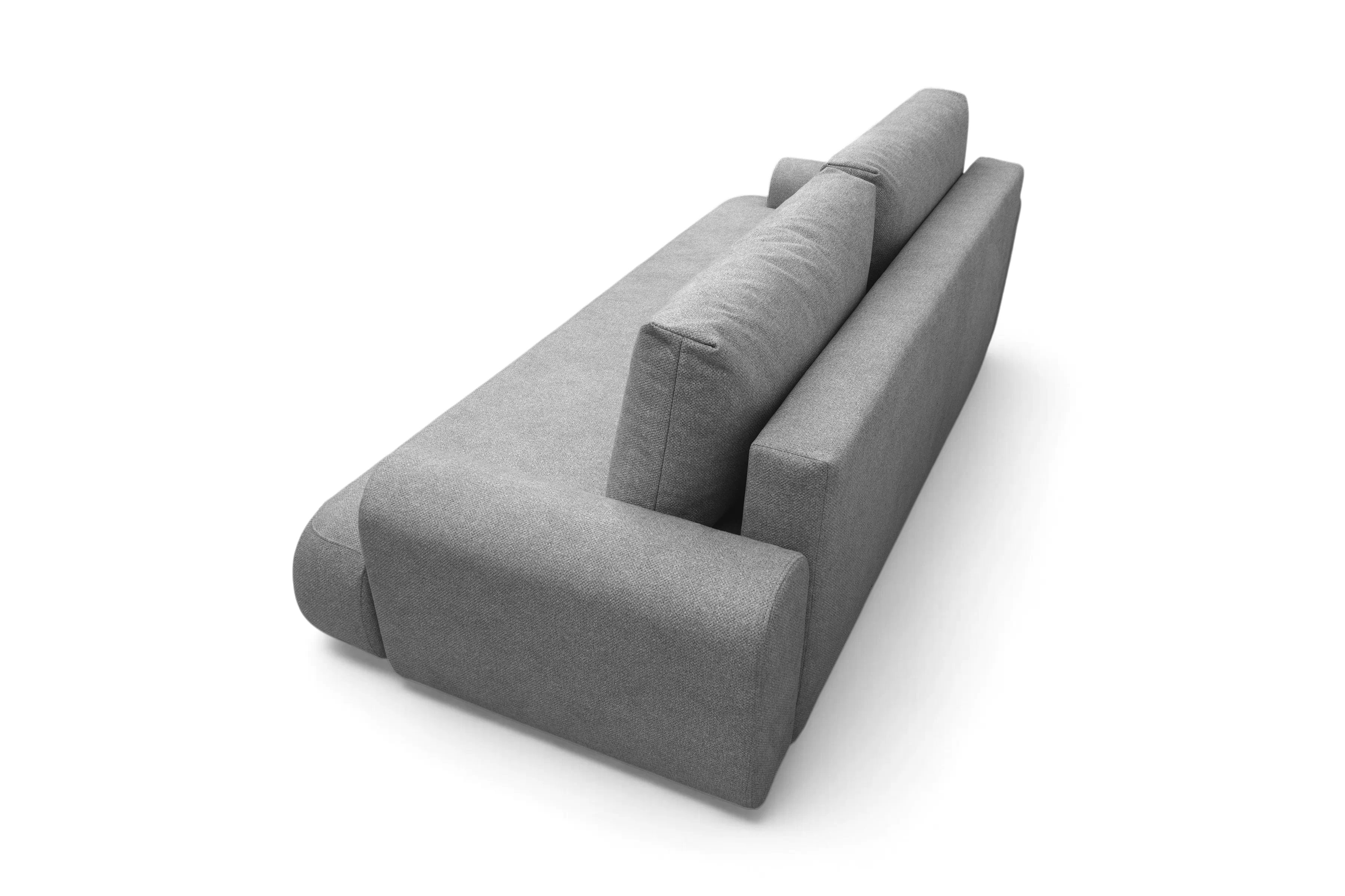 Pohovka Lotulis s rozkladem na spaní - šedá hydrofobní pletenina Blur 18 Pohovka rozkládací Lotulis - šedá Pletenina hydrofobowa Blur 18