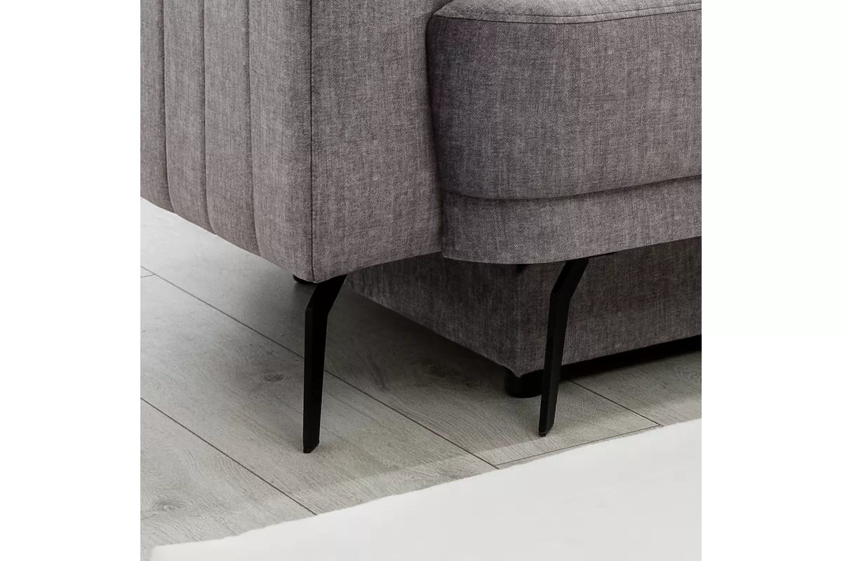 Pohovka Luzano s rozkladom na spanie - sivý zamat Vogue 14 Pohovka s funkciou spania Luzano - šedý zamat Vogue 14