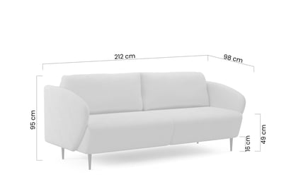 Pohovka rozkládací Naolia - musztardowa plecionka Magni 206.09 + 206.10 / Nohy černá  - Konec série Pohovka rozkládací Naolia - musztardowa plecionka Magni 206.09 + 206.10 / Nohy černá 