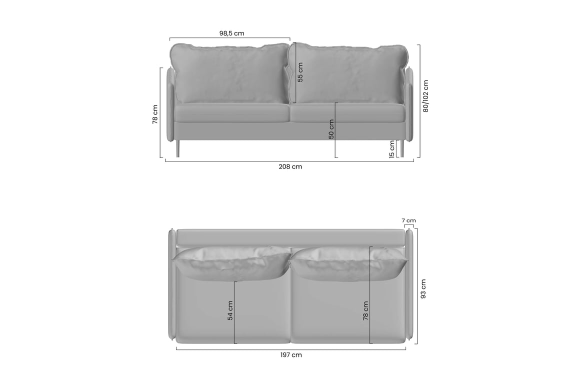 Rozkládací pohovka Taila - béžová Loft 01 / zlaté nožky Pohovka rozkládací Taila - béžová plecionka Loft 01 / zlote Nohy