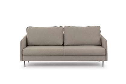 Pohovka s funkciou spánku Taila - Rosario 461 Pohovka s funkciou spánku Taila - ciemnobezowa plecionka Rosario 461 / čierny nožičky