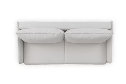 Rozkladacia pohovka Taila - svetlosivá tkanina Gemma 01 - čierne nohy Pohovka s funkciou spánku Taila - jasnoszara plecionka Gemma 01 / čierny nožičky