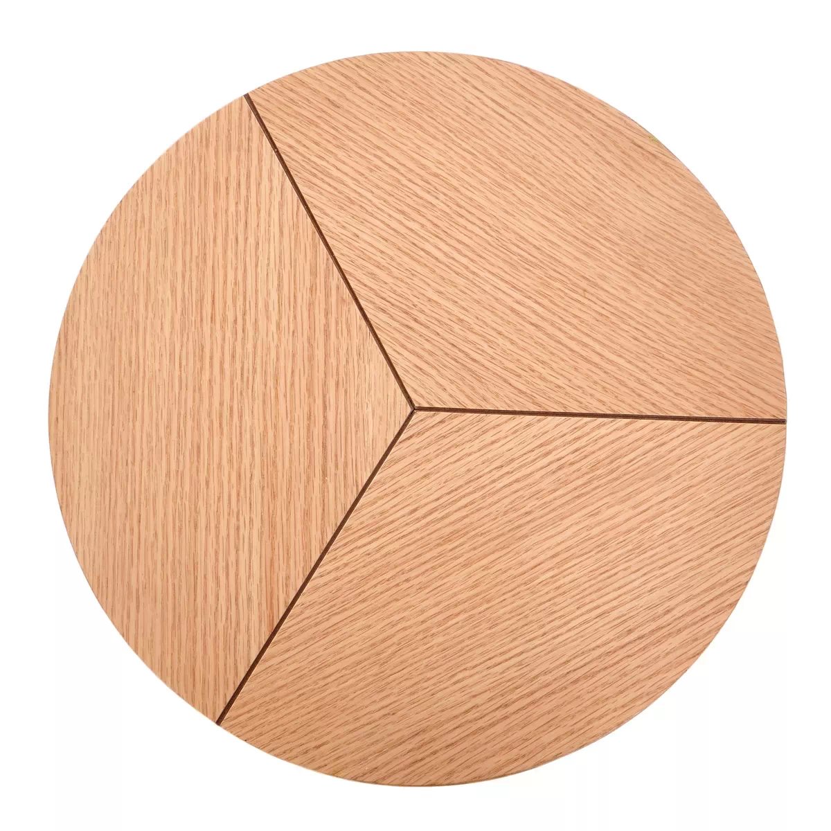 Okrúhly konferenčný stolík Diara S s kovovými nohami 45 cm - dub prírodný / čierny karida-s Konferenčný Stolík Dub prírodné/Čierny